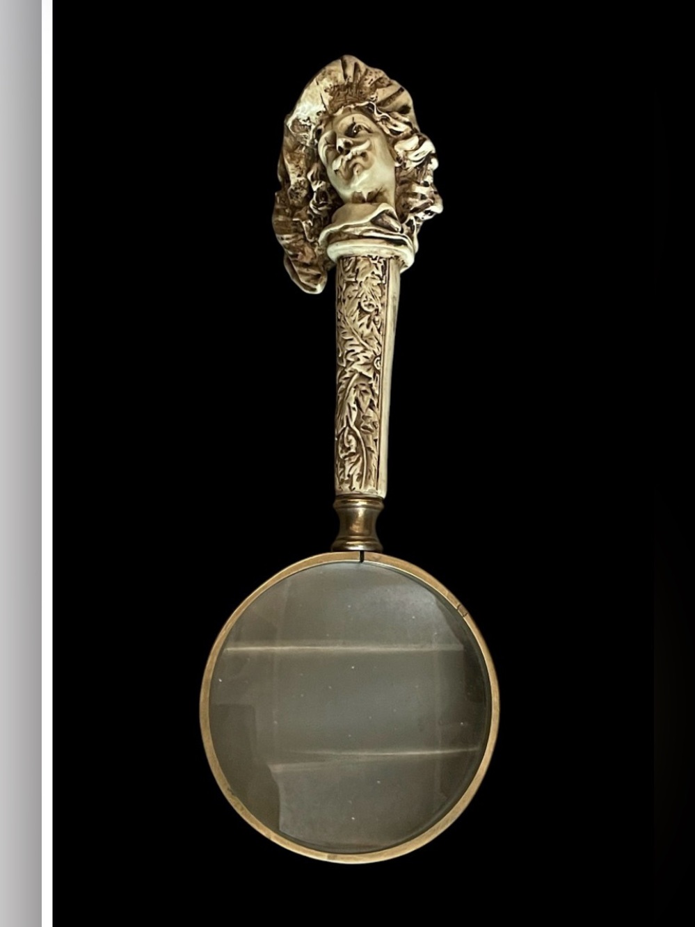Vintage Man Magnifying Glass #8544